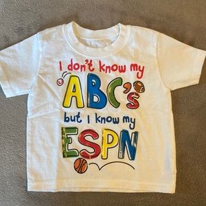 Disney ESPN toddler shirt 2 T. Never worn!
